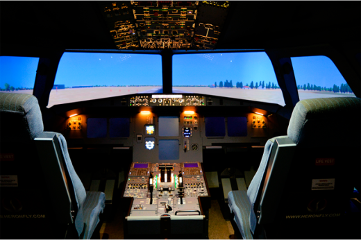 Simulador de voo Airbus A320