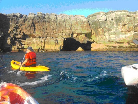 Expedição de Kayak pelas Grutas de Cascais