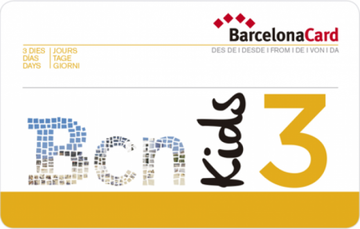 Passe Turístico Barcelona 3 Dias para Crianças (4-12 anos)