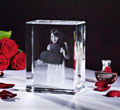 Cristal Vertical ou Horizontal - 110x75x65mm - 1 a 3 pessoas
