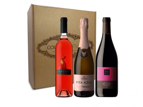 Cabaz de Vinhos Coleção Rosa