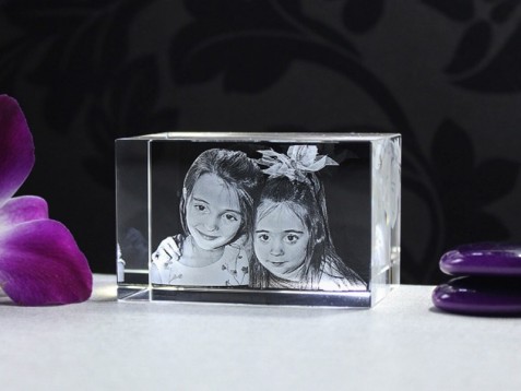 Cristal Vertical ou Horizontal - 80x50x50mm - 1 a 2 pessoas