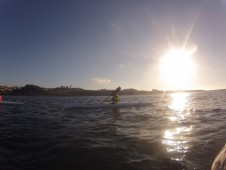 Aula de Surfski no rio Douro