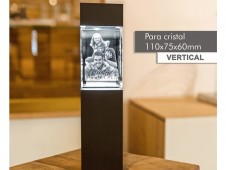 Fotocristal Personalizado 3D com coluna de luz