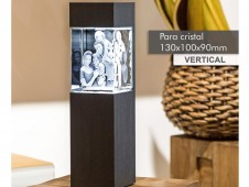 Fotocristal Personalizado 3D com coluna de luz