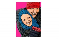 Retrato Pop Art Andy Warhol - 2 pessoas