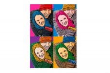 Retrato Pop Art Andy Warhol - 2 pessoas
