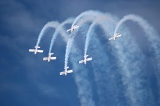 Espetáculo de Acrobacias Aéreas c/ Fumos Biodegradáveis