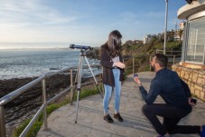 Pedido de casamento no Terraço à beira-mar em Cascais