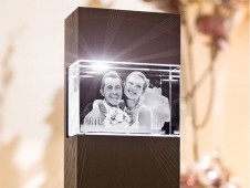 Fotocristal Personalizado 3D com coluna de luz